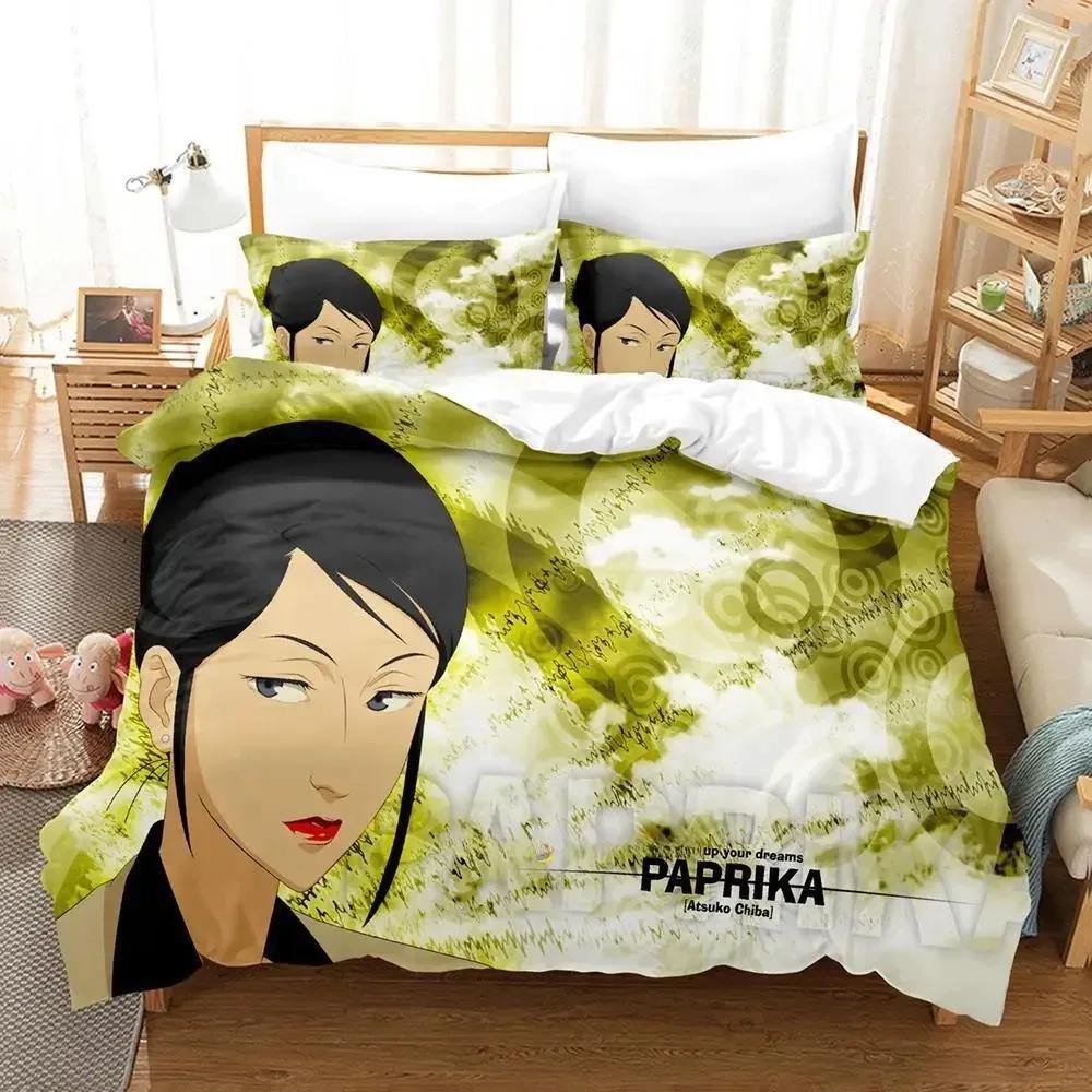 

New Paprika Movie Beding Set Single Twin Ful Quen King-Sized Dimensionsd Dimensions Bed Linen Set Adult People Kid Bedrom Duvet cover Sets 3D Anime 120*200cm Single