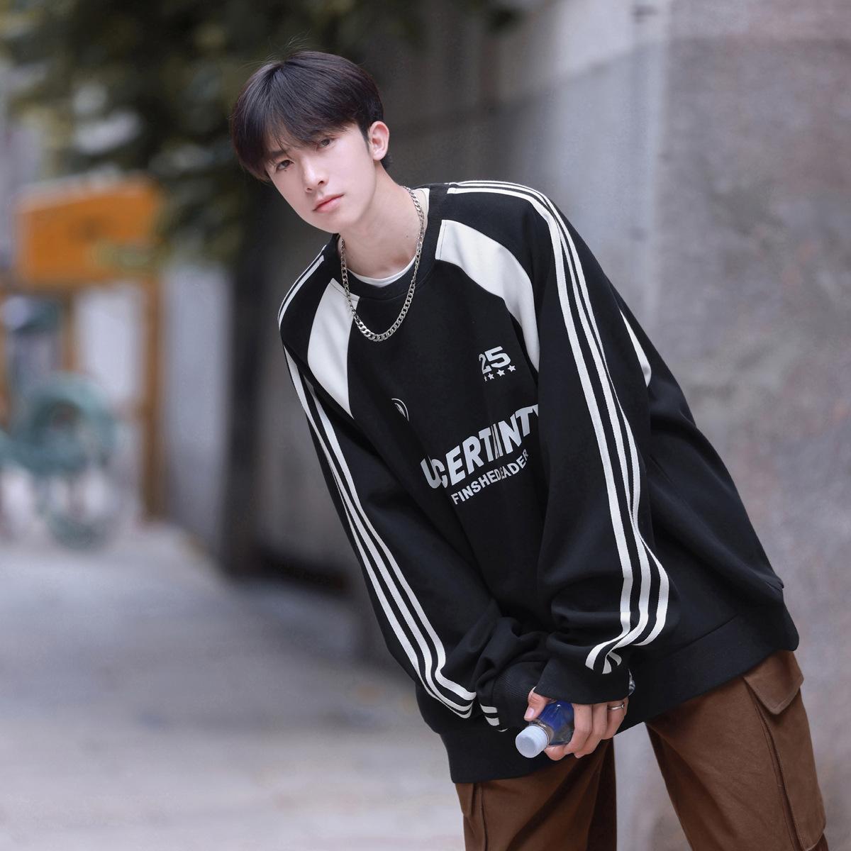 Свитер с круглым вырезом для мужчин — фото 4