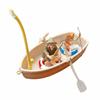 Miniature Floating Boat Mini Fishing Model for Desktop, DIY Enthusiasts
