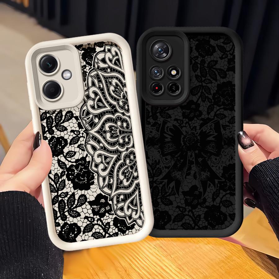Schwarze Spitze Cool Handyhülle Case für Xiaomi Redmi Note 14 Pro Plus 12 Note 13 11 10 12s 12C 11s A1 A2 A3 A4 13C 14C