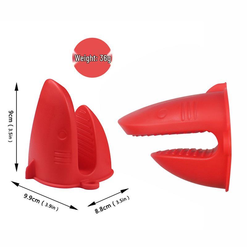 Heat-Resistant Non-Slip Silicone Oven Gloves & Bowl Clip