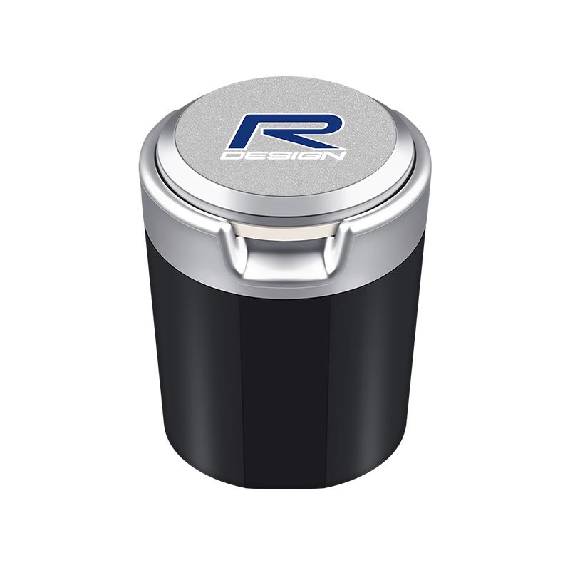 LED Auto Innen Aschenbecher Tragbare Müllbox Aufbewahrungsfass Für Volvo XC60 S60 V40 V50 V60 S80 S40 C30 AWD C70 S40 S60 S80 S90