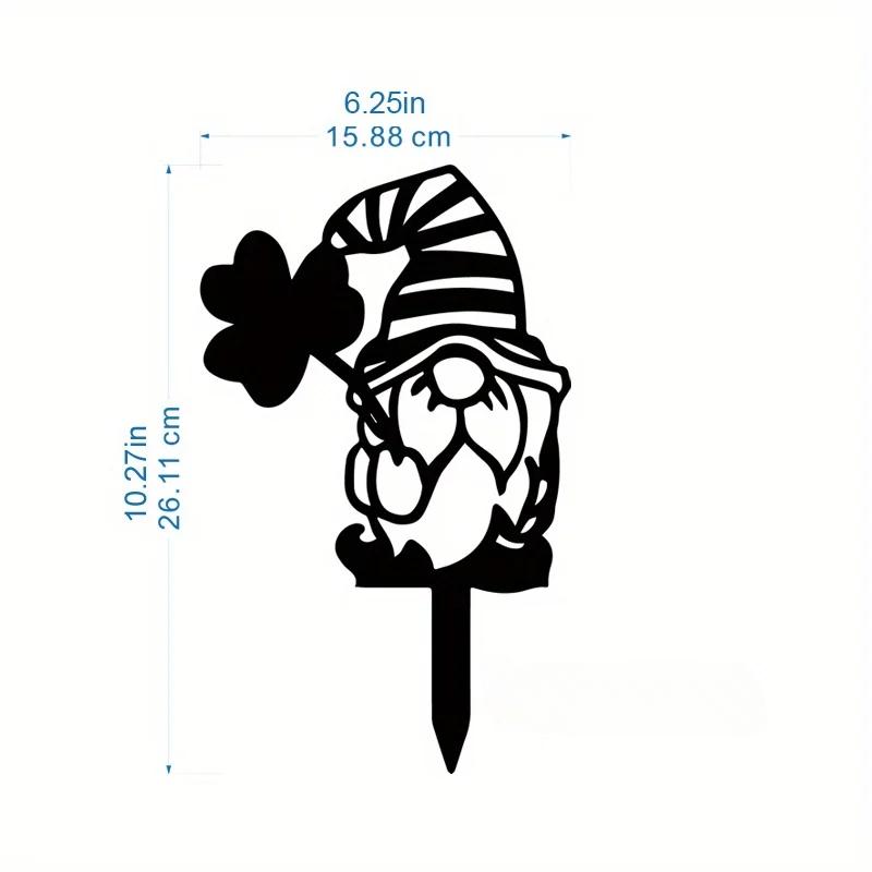 

Металлический знак для двора, металлические колья для садового гнома Svg, знак для двора, гном для двора, декор для сада, знак для двора с кольями чёрный