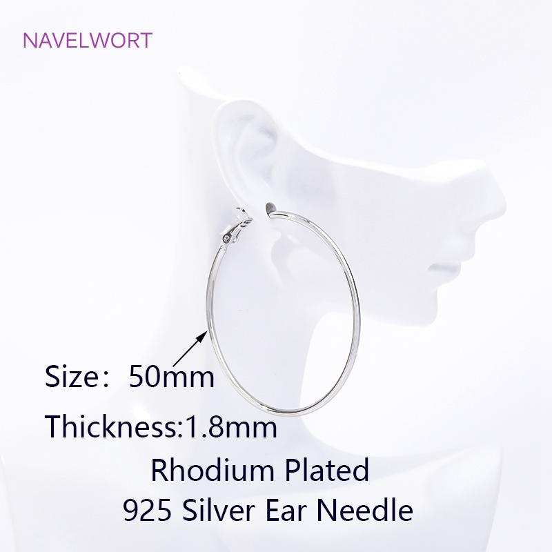 Trendy 14K Gold Plated Simple Round Round Hoop Earrings,High Quality Big Circle Earrings For Women Earring Party Jewelry Gift