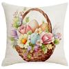 New Easter Pillowcase Spring Retro Rabbit Easter Egg Decorative Pillow Sofa Cushion Cover