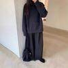 Elegant Korean Gray Turtleneck Knit Sweater for Women - 2024 Autumn/Winter Collection