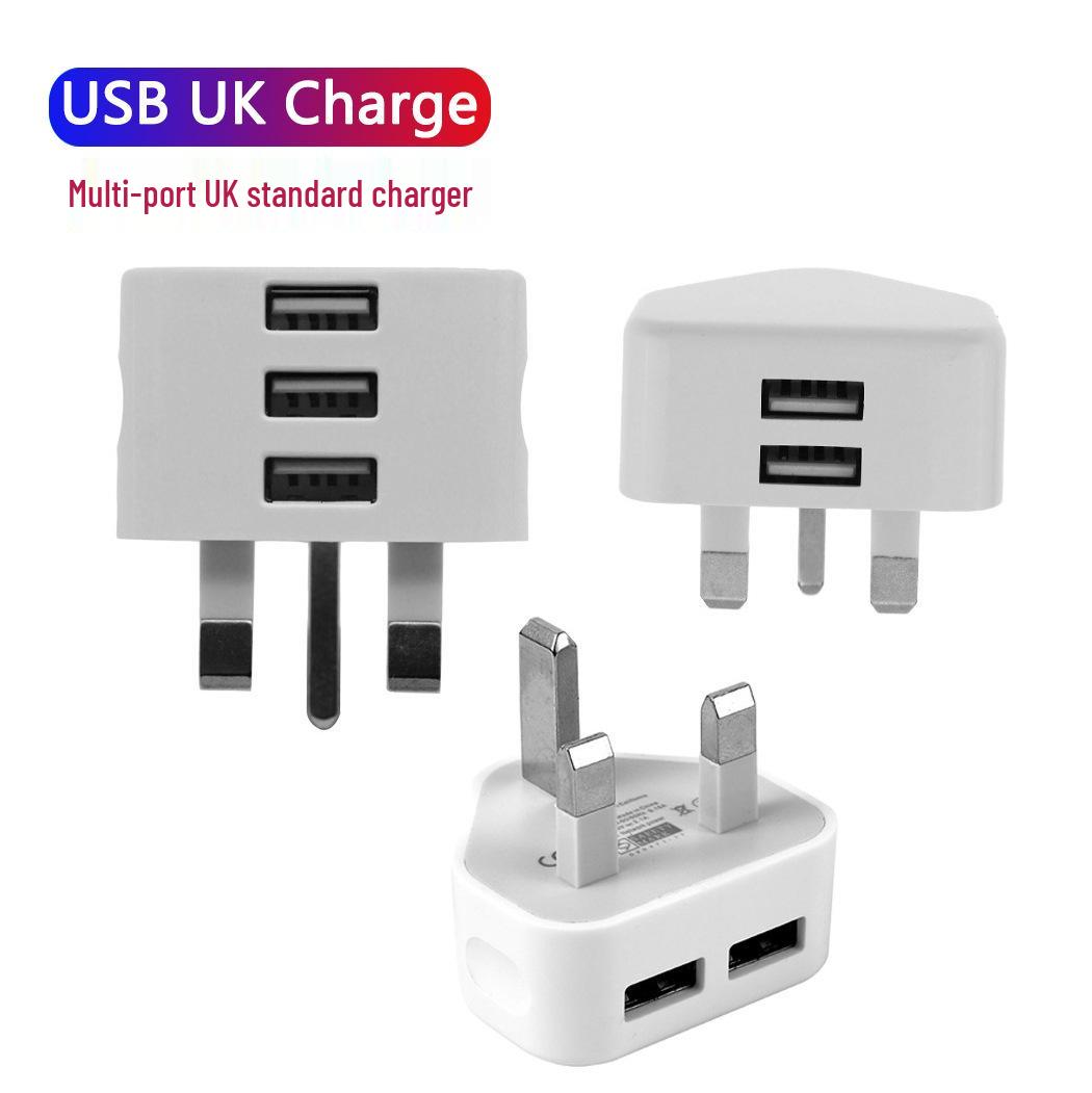 

Triangle UK 3-Port USB Smart Travel Charger for Mobile Phones Standard 1A—Single USB