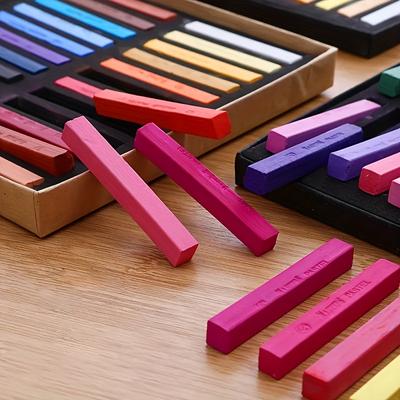 12/24/36/48 Farben Professionelles Weichpastell-Set, Kreidepastellstifte mit Aufbewahrungskoffer, Verblenden, Schichten, Schattieren für Erwachsene
