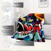 1pc Cosmic Warrior,Galactic Guardian,Celestial Defender Print Flannel Blanket Suitable for All Seasons, Perfect for Home, Travel, or Camping  34