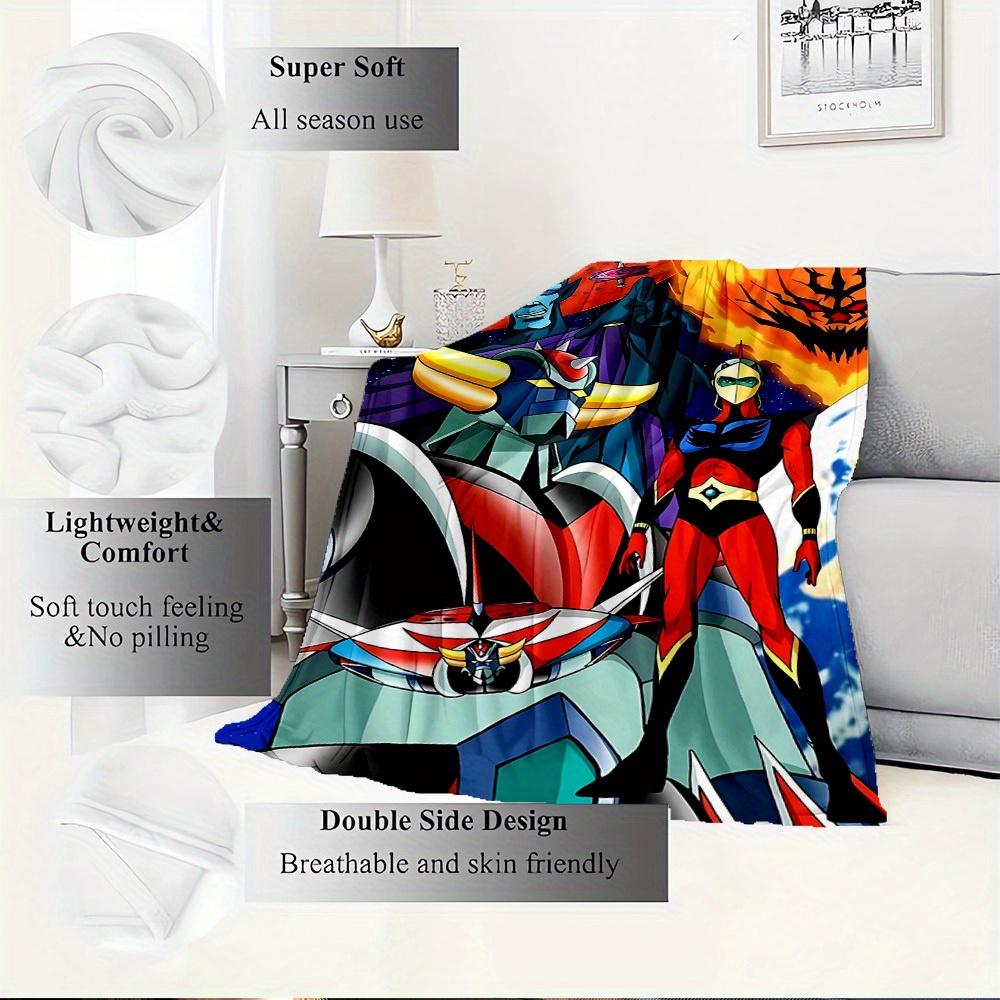 1pc Cosmic Warrior,Galactic Guardian,Celestial Defender Print Flannel Blanket Suitable for All Seasons, Perfect for Home, Travel, or Camping  34