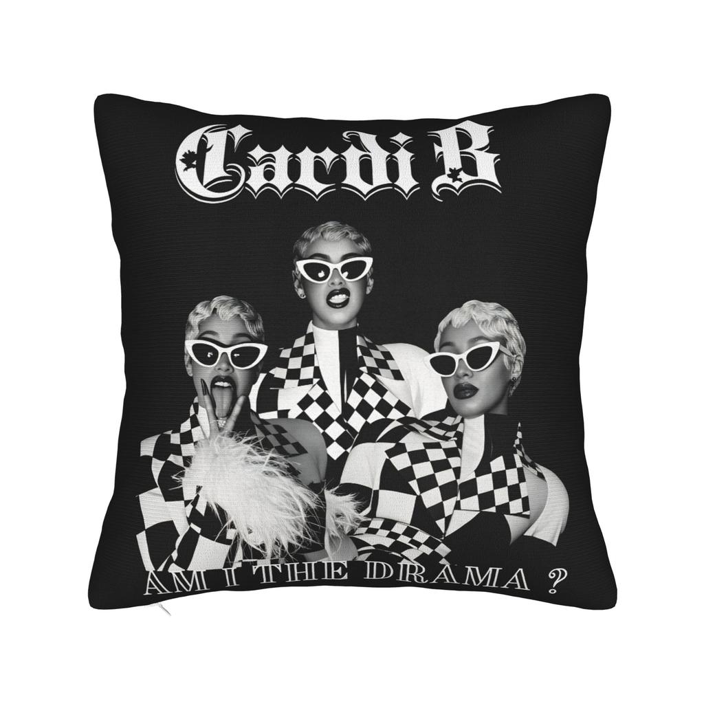 Pillow Case Cardi B Am I The Drama Custom Pillow Cover For Chair Sofa Home Decor Vintage Pillowcases