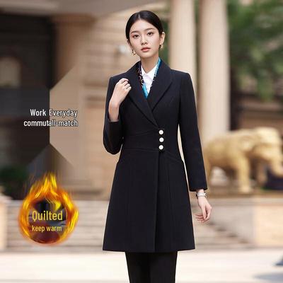 Cappotto invernale da donna professionale in misto lana