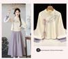 Autumn & Winter Retro Embroidered Deerskin Tang Suit: Women’s Improved Hanfu Tea Suit
