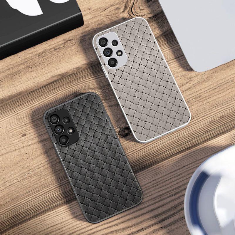 Simple Checkered Black For Samsung Galaxy S10 4G S20 11E 30 S21 21Fe 22 S24 Pro S23 Ultra 5G S8 S9 Tempered Glass Phone Case