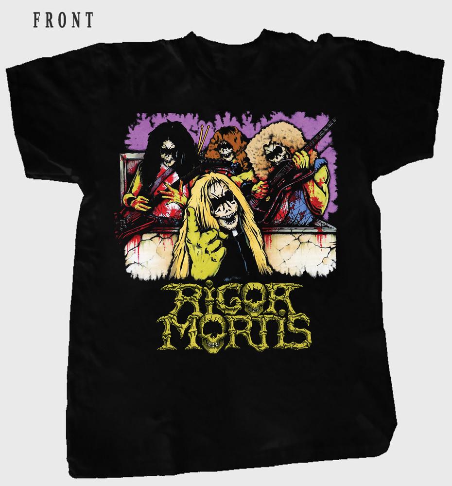 Rigor Mortis Band T-Shirt Short Sleeve Cotton Red Unisex All Size S to 5XL S4568 Unisex T-Shirt XXXXL