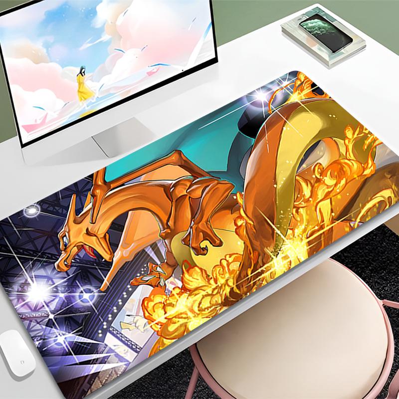 Big Mouse Pad Gamer Desk Mat PC Computer Mouse Pads Anime Mousepad Keyboard Gaming Accessories Pokemon Dragon Rug Mausepad