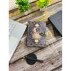 Sun and Moon Grimoire Journal Spell Book Print Journal Rustic Pages  Brass C Clasp Lock