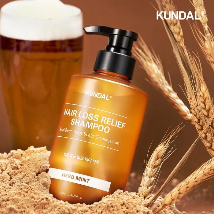 Bierhefe Anti-Haarausfall Shampoo 500ml Kräuter Minze