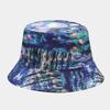 Bucket Hat Women Men Spring Summer Hats For Women Printed Fisherman Cap Double Sided Outdoor Sunscreen Sun Hat Foldable Bob New