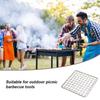 Grill Mesh Tools Stainless Steel Accessories Convenient ple Barbecuing Nets Barbecue Net for Home Garden Park