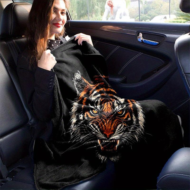 1pc Roaring Tiger Blanket, Soft Warm Throw for Home Decor, Gift Idea, Living Room, Travel, Camping, Car Blankets