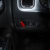 For 2011- Dodge Charger ABS Red Interior Headlight Switch Button Cover Trim