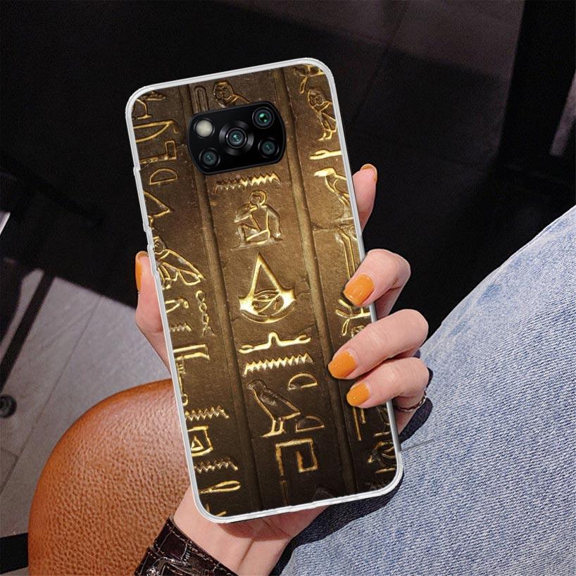 Egypt Nefertiti Anubis Ankh Pharaoh Phnoe Case for Xiaomi Poco X5 X6 X7 Pro X4 Gt F7 Ultra M8 M7 Redmi 15C 15 13C 13 12C 12 Uniq
