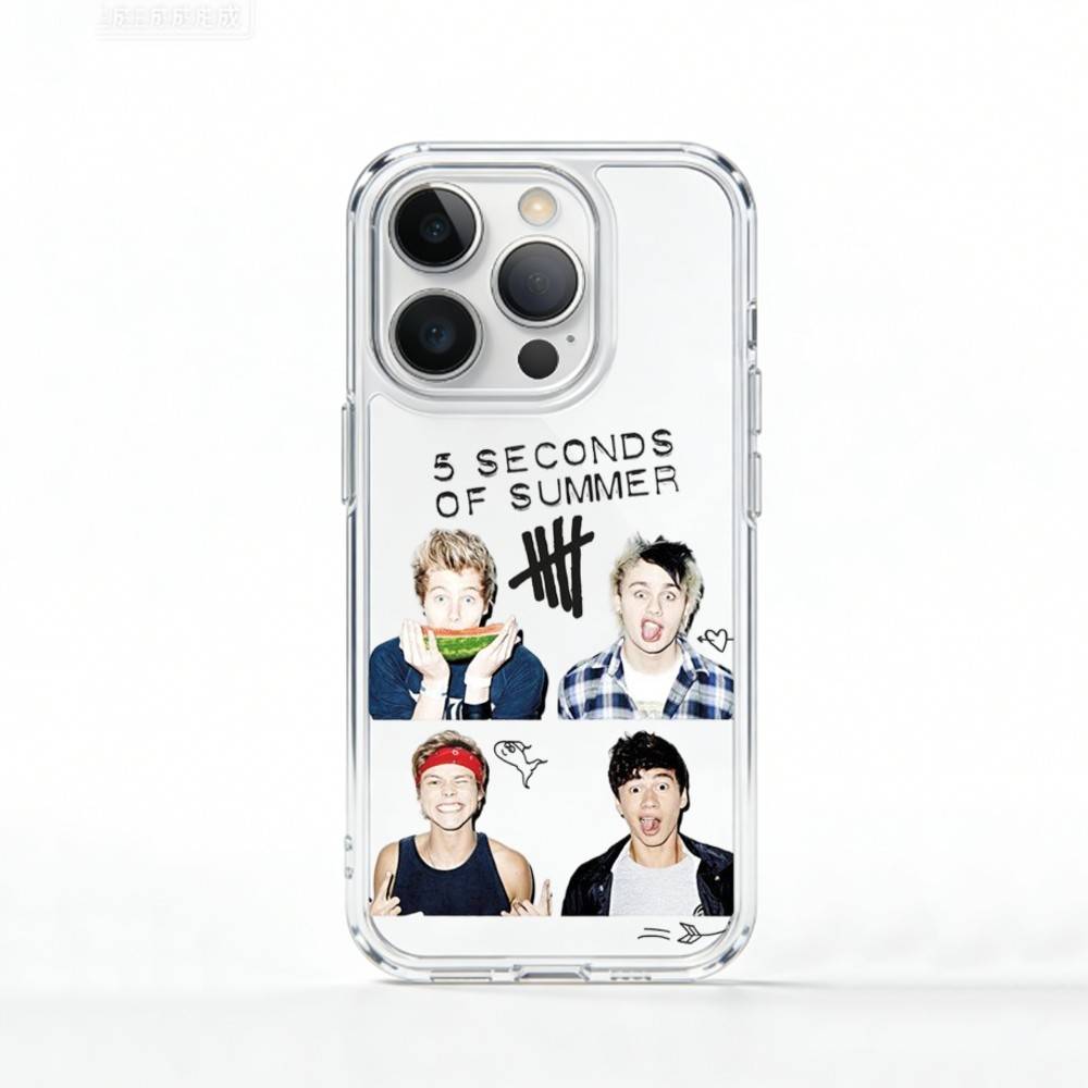 5 S-Seconds of S-Summer Band    Phone Case For iPhone 17 16 15 14 13 12 11 Mini Pro Max Plus Transparent Cover