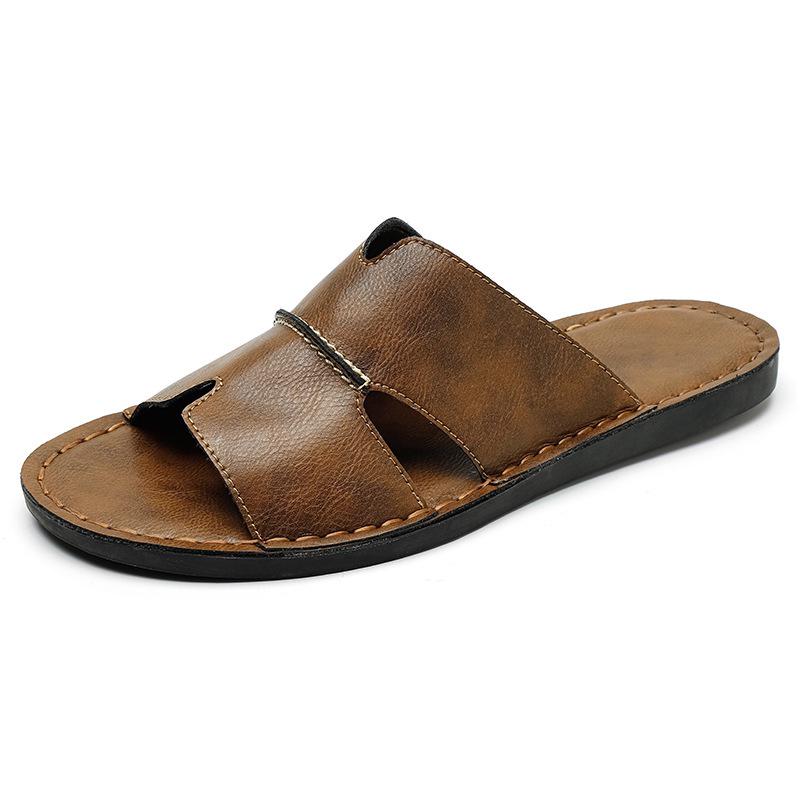 Men s Korean Style Summer Sandals: Non-slip, Trendy, Single Strap Beach Slippers 47