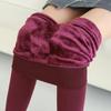 Fleece-Lined Thick Pearl Velvet Footed Leggings - Women's Warm One-Piece Pants for Autumn and Winter