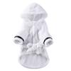 Soft Quick Drying Pet Bathrob Dog Pajama With Hood Cotton Hooded Bathrobe Super Absorbent Dog Bath Towel Pet Supplies