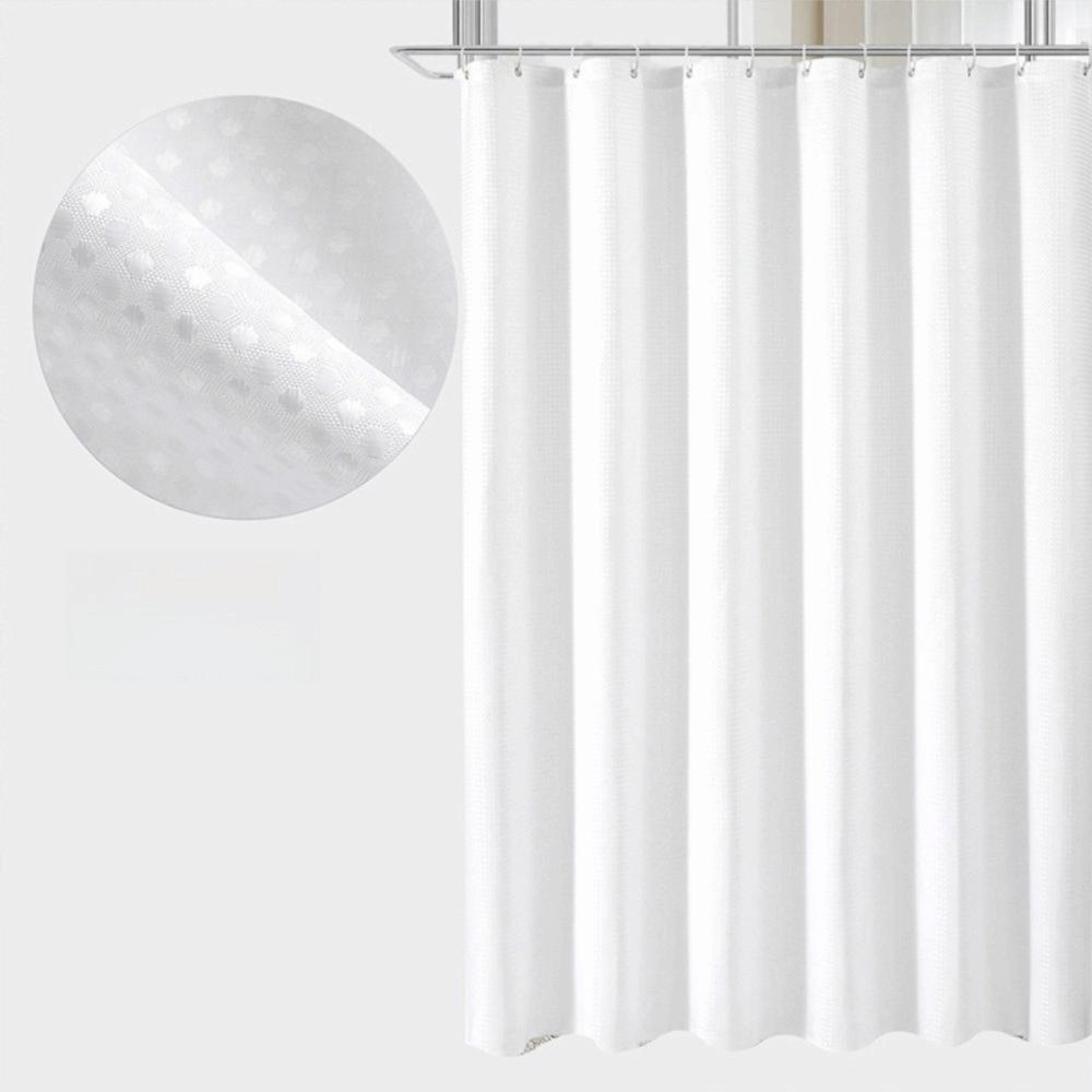 Плесенеустойчивая затеняющая штора Однотонная штора-перегородка Новая штора для душа Общежитие белый