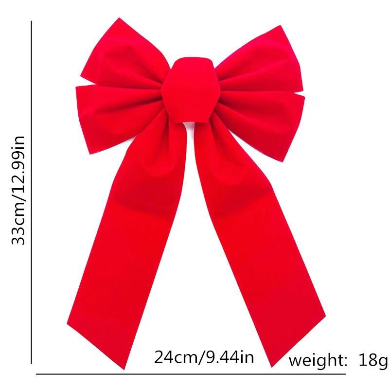 Red Velvet Christmas Bow DIY Gift Box & Tree Decoration
