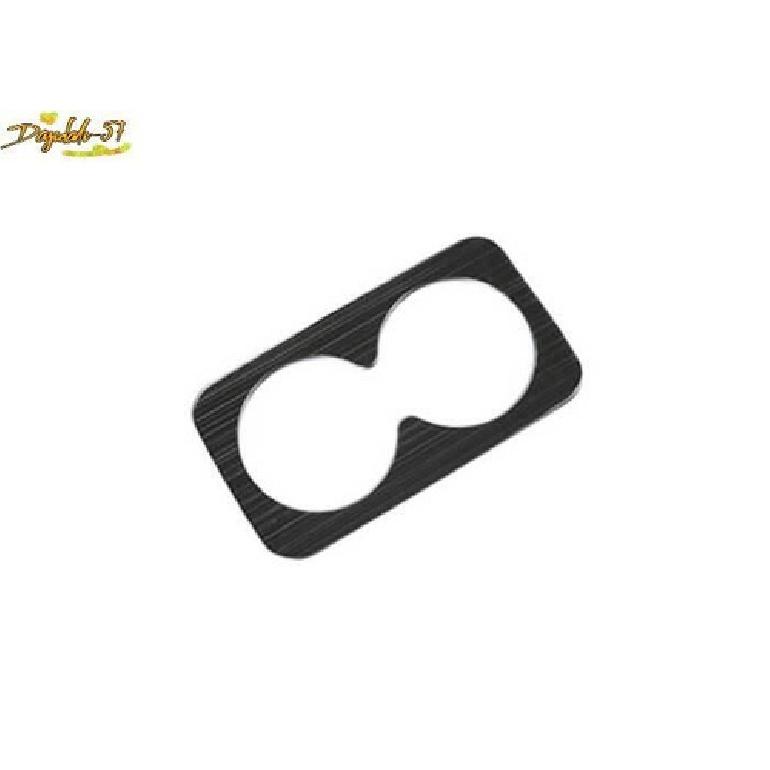 For Cadillac XT6 - Black Titanium Rear Water Cup Panel Frame Trim