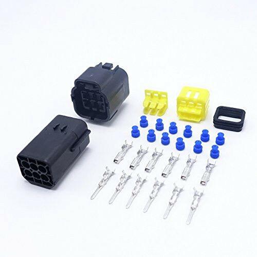 5 Sets Waterproof 6-Pin 20A Automotive AMP Electrical Sealed Wire Connector Plug