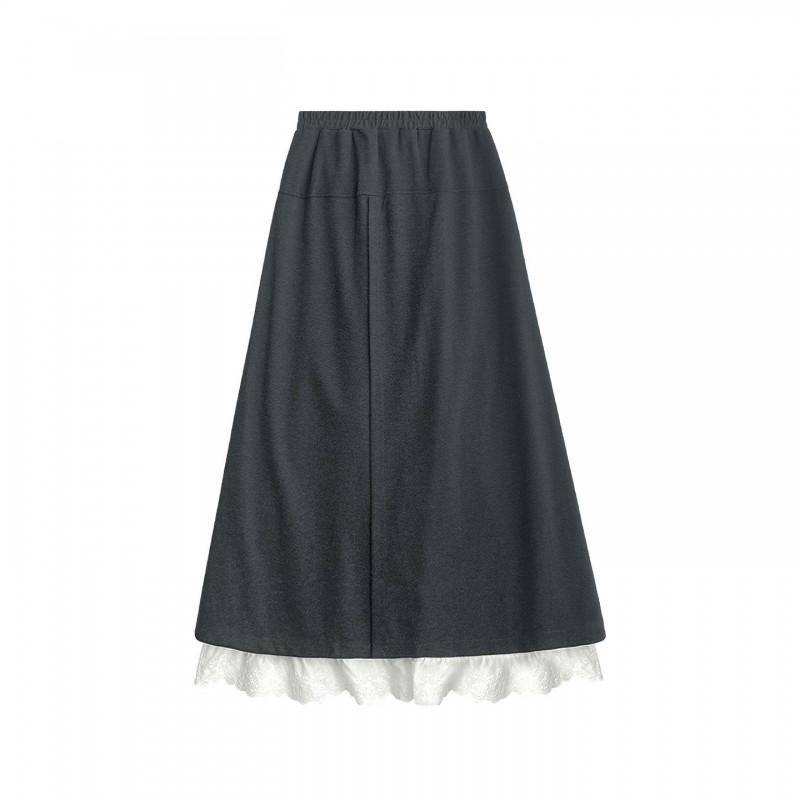 Womens High-Waisted Wide-Leg Cropped Skort Pants 2026 Loose Comfortable Casual Trousers Petite