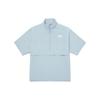 The North Face Logo Print Stand Collar Pullover Short Sleeve T-Shirt Unisex T-shirts Light-Blue NT7KQ01M