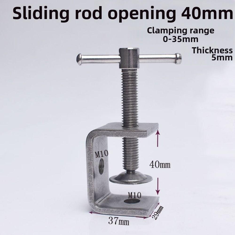 304 Edelstahl Quadratklemme Verstellbarer Fester Halter Clip C-Klemme Beschläge Befestigungselemente