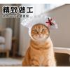 Plush Dumpling Hat Cats Guinea Pigs Rabbits Pet Costume Accessory Photo Prop Small Animal Dress Up