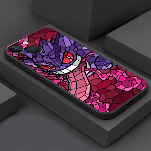 

Цветной чехол с изображением Покемона Пикачу для Apple iPhone 11 SE 7 13 Pro Max, чехлы 8 XR XS X 12 Mini 6s 14 Plus 14Pro 12pro, черный мягкий чехол iPhone 5 5s SE