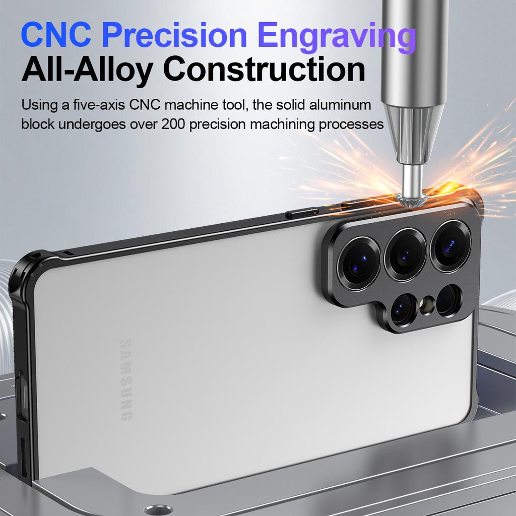 Ultra Slim Aluminium Alloy Frame Bumper Case for Samsung Galaxy S26 Ultra S26 Plus S26+ Alloy Metal Lens Protector Hard Cover