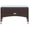 VidaXL Salon de jardin 4 pcs avec coussins Résine tressée Marron