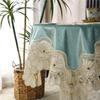 European Light Luxury Suede Embroidery Diamond-inlaid Household Decorative Tablecloth Home Textile