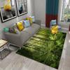 Forest Carpet Natural Landscape Rug Green Grass Rectangle Area Rugs for Adults Yoga Mats Bedroom Living Room Decor Soft Door Mat