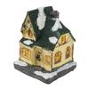 Resin Christmas Village House Hand Painted LED Lighted Christmas House Landscaping Warm Ambient Fine Details for Home Decor