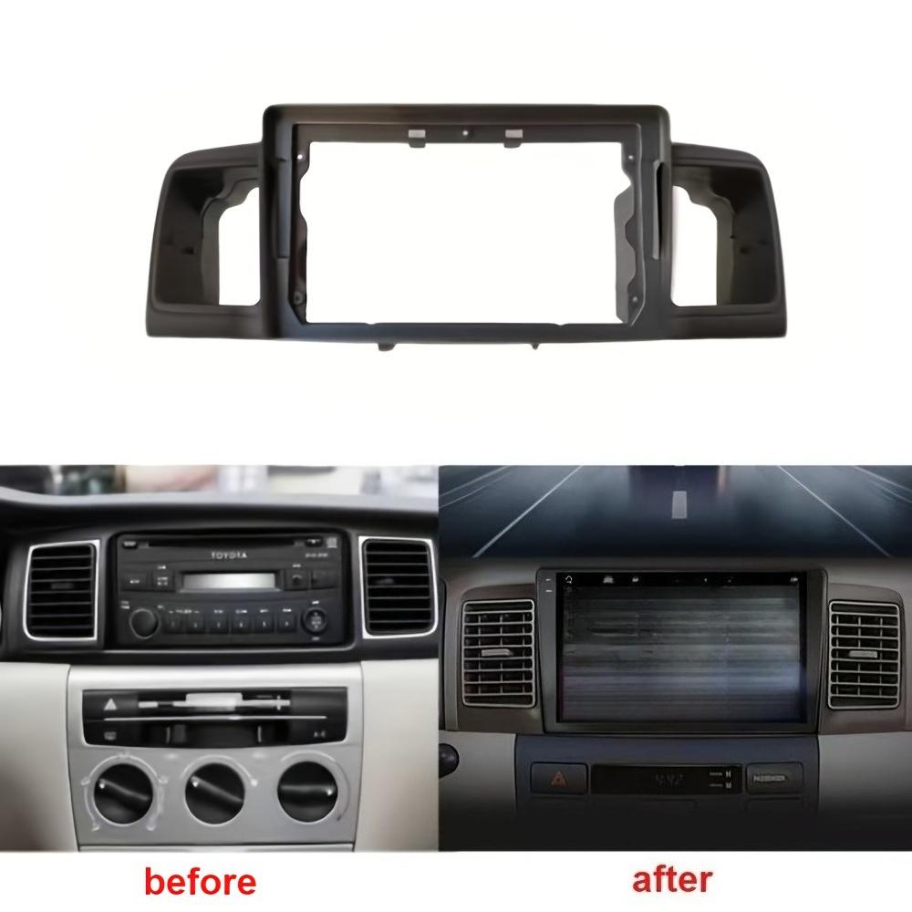 2 Din Car radio 9'' Face Frame Fit For Corolla E120 e 120 BYD F32007-2011 Dashboard Fascia Stereo Panel Dash Car Fascia Frame