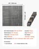 Carpet Tiles Reusable 508 x 508 mm, 24 PCS Modular Carpet Square Rug, Commercial Floor Soft Padded for Seamless Cover 6.2, Easy DIY Replacement for
