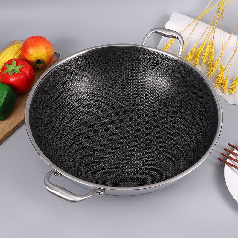 316 Stainless Steel Non-stick Wok with