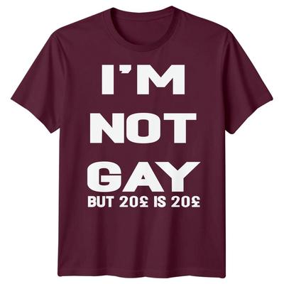 Nie som gay, ale 20 libier je 20 libier Pánske tričko Vtipný citát