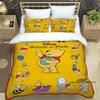 Pooh Bear Cartoon-themed Bedding Sets, Including Single, Double, King, and Queen-size Beds, Bedding Sets, and Adult Bedroom Duve